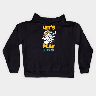 Let's Play Volleyball Funny Sports Cartoon Kids Hoodie